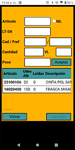 SIGA. Sistema Integral de Gestion de Almacenes.